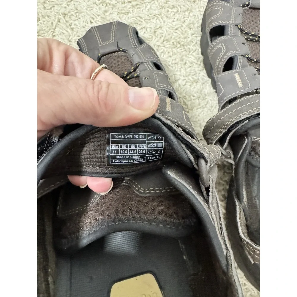 Teva Forebay  Men's Sandals Size‎ 11 Turkish Coffee Hiking Climb Outdoor 1001116